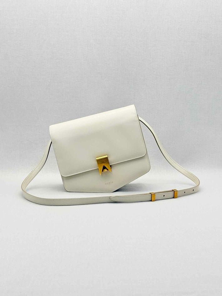 ALAIA Le Papa Off-white Shoulder Bag