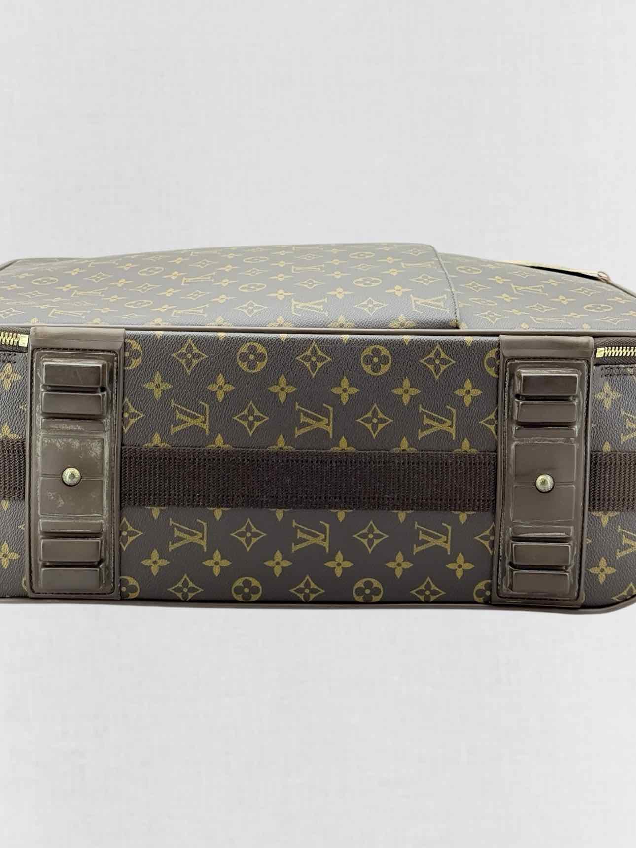 LOUIS VUITTON Pegase 55 Brown Monogram Rolling Luggage