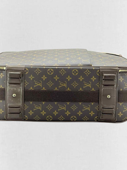 LOUIS VUITTON Pegase 55 Brown Monogram Rolling Luggage