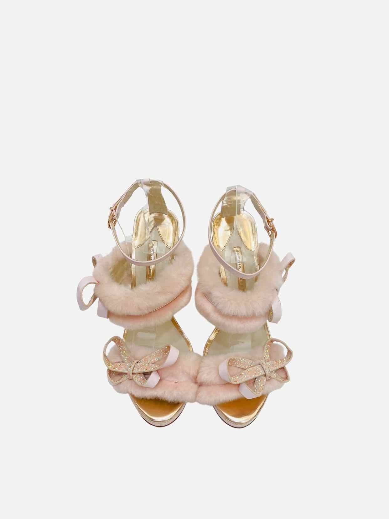 SOPHIA WEBSTER Bella Pink Heeled Sandals 40.5