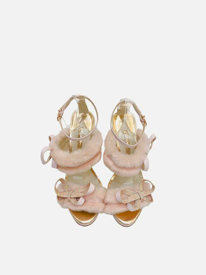 SOPHIA WEBSTER Bella Pink Heeled Sandals 40.5