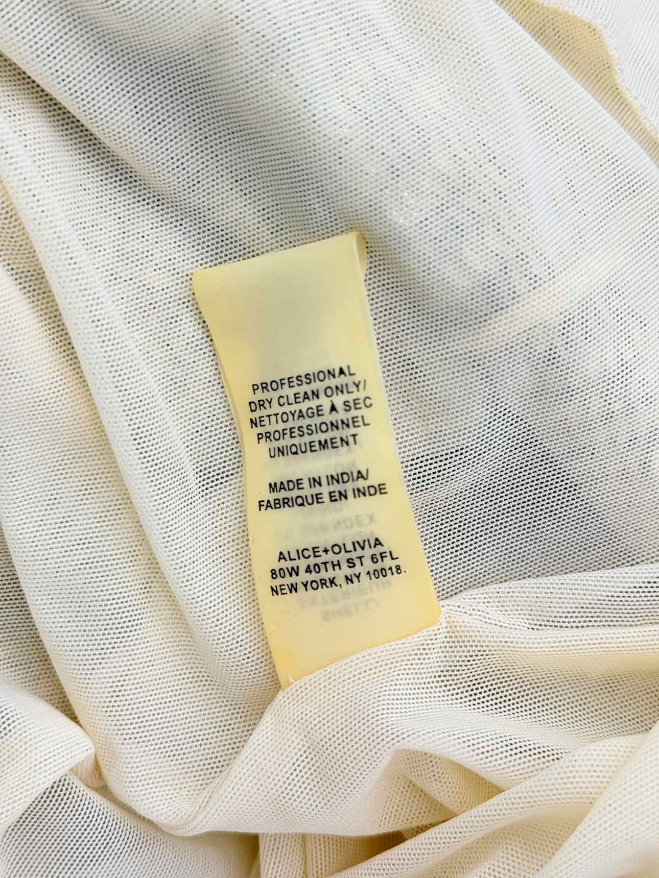ALICE + OLIVIA Gold Size US 10 Long Dress