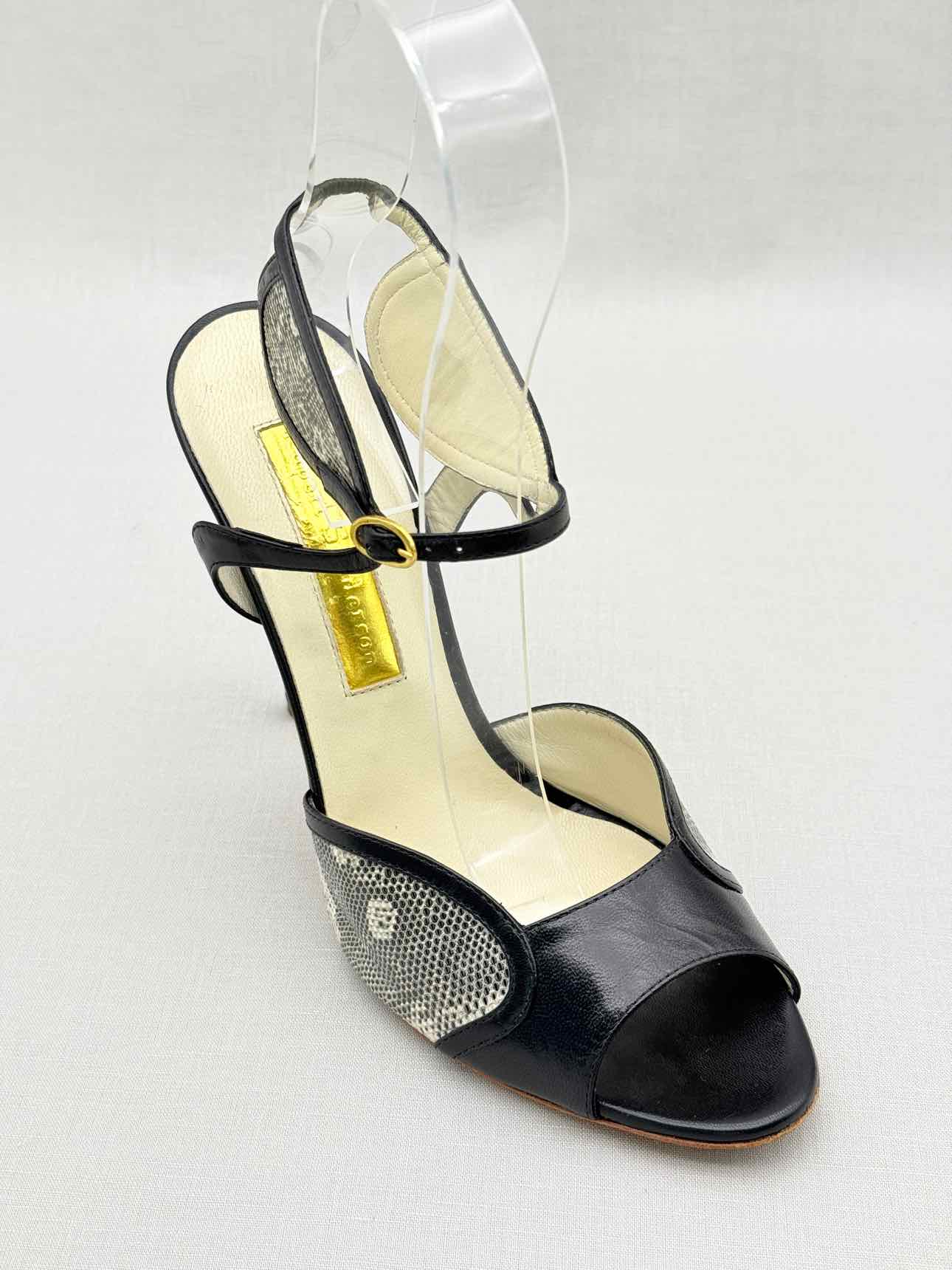 RUPERT SANDERSON Avril Black Size EU 40 Heeled Sandals