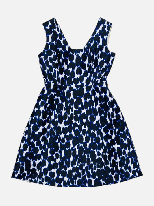 KATE SPADE A-Line Blue & White Printed Mini Dress US4