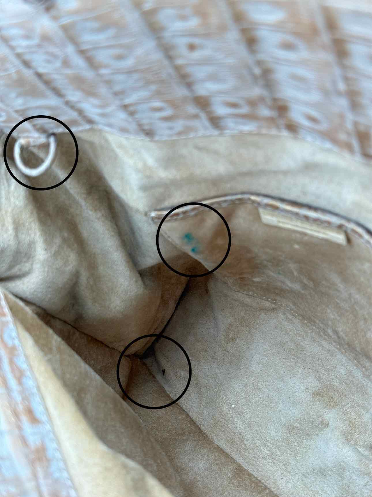 NANCY GONZALEZ Frame Beige Top Handle