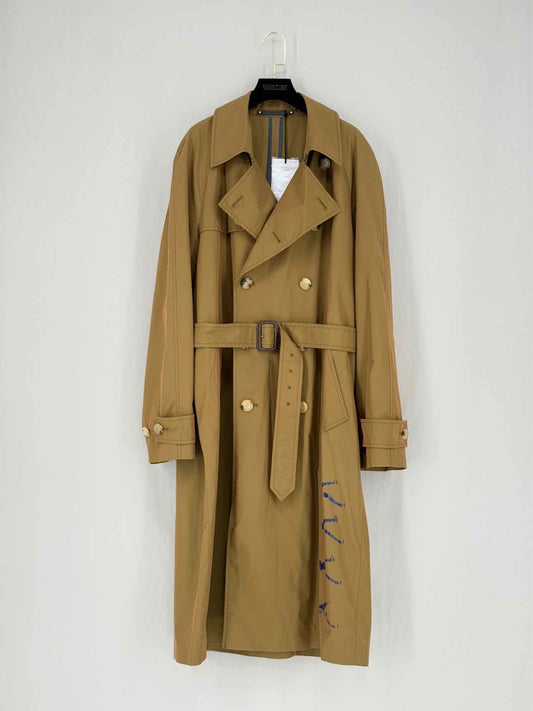 PAUL SMITH Mustard Size Medium Trench Coat