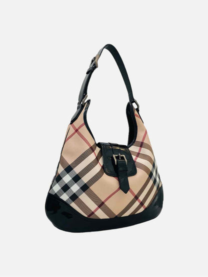 BURBERRY Brooke Beige & Black Nova Check Hobo bag