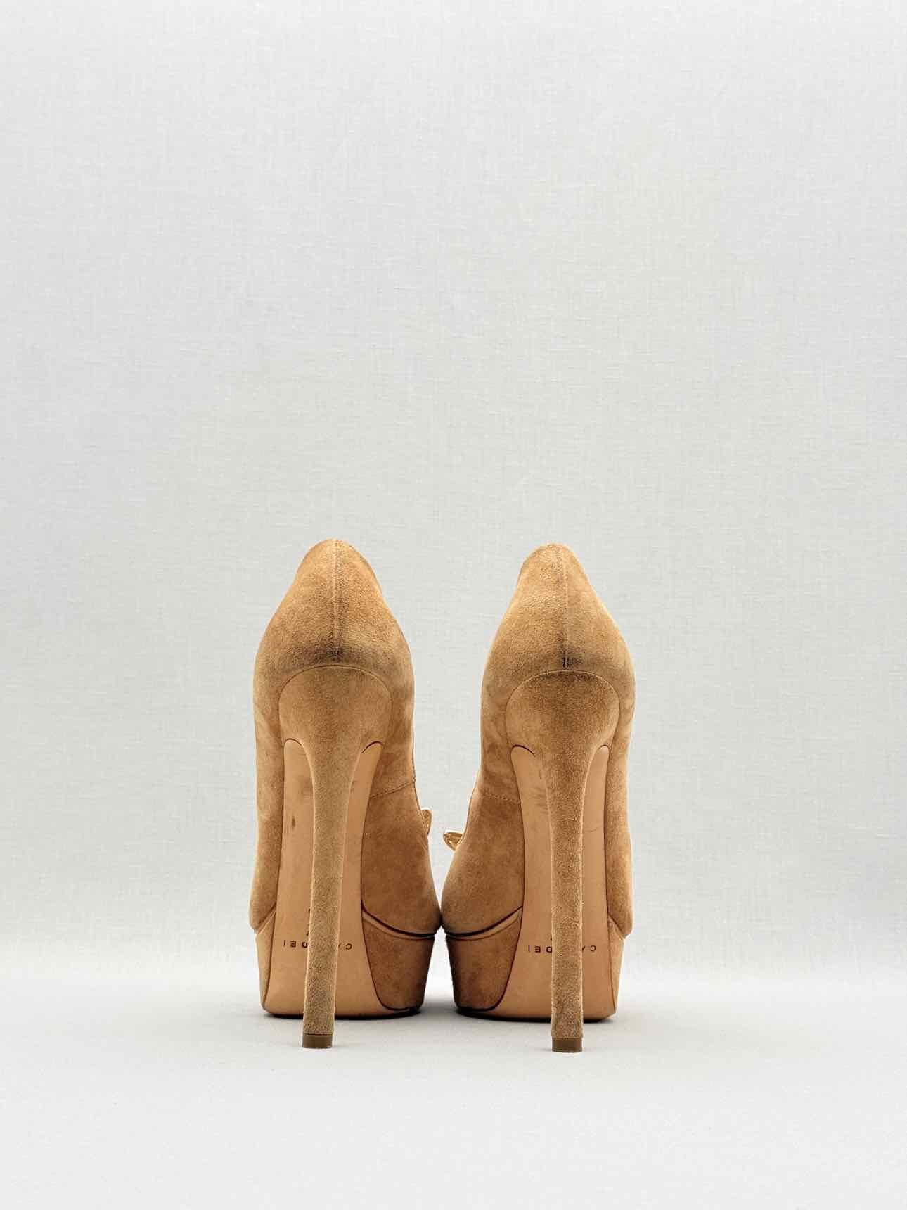 CASADEI Beige Butterfly Accent Size EU 37 Open toe