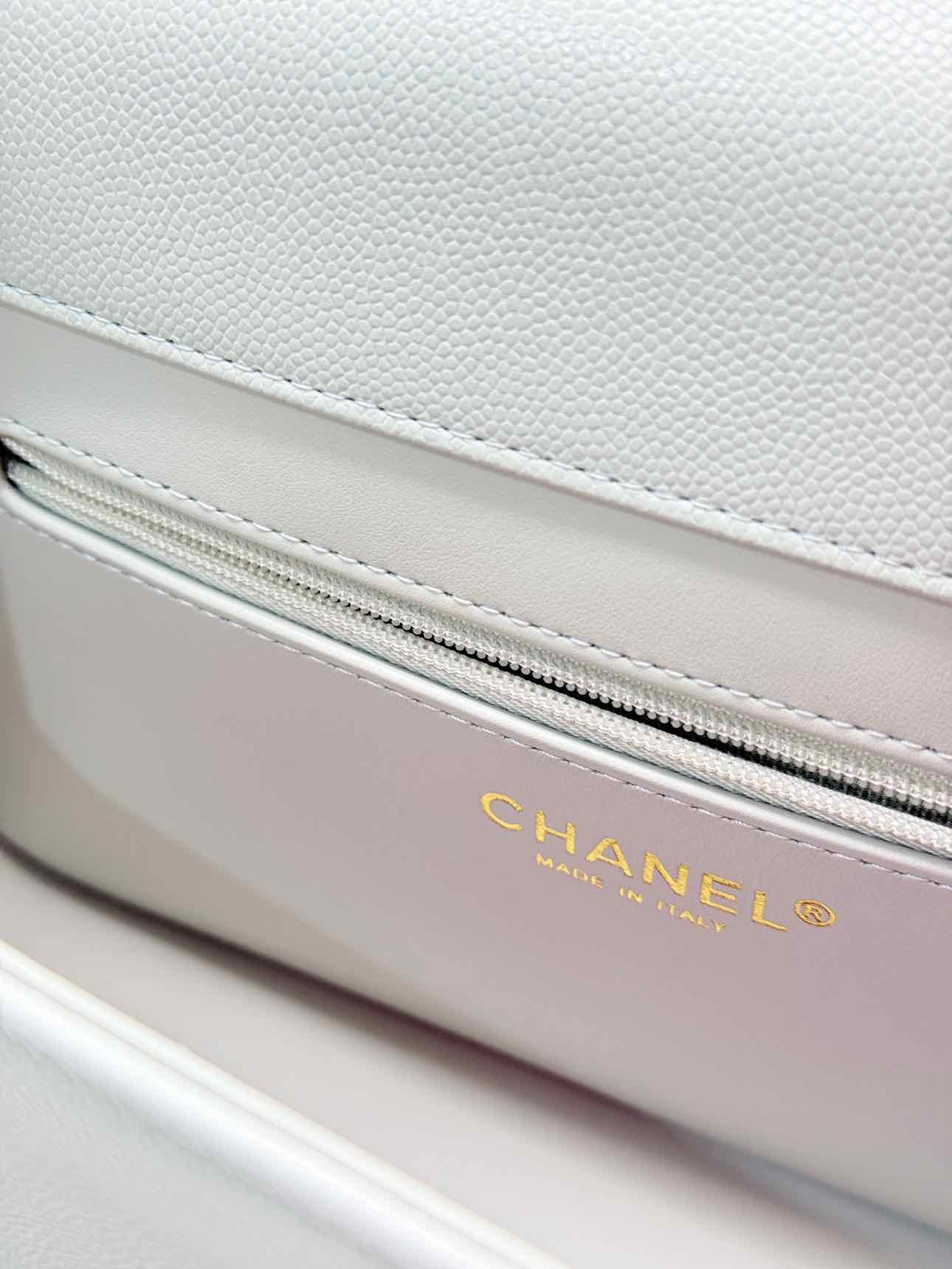 CHANEL Preppy Coco Pastel Green Shoulder Bag