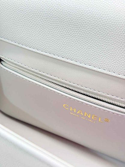 CHANEL Preppy Coco Pastel Green Shoulder Bag