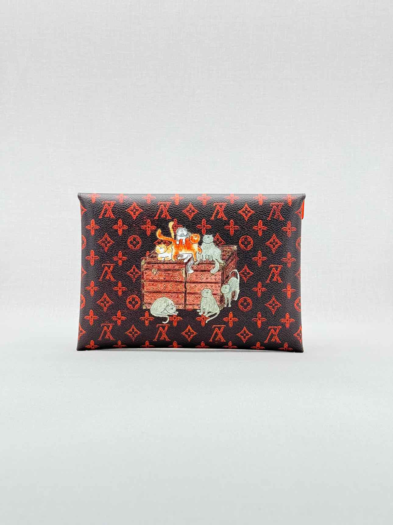 LOUIS VUITTON Black Multicolor Monogram Clutch