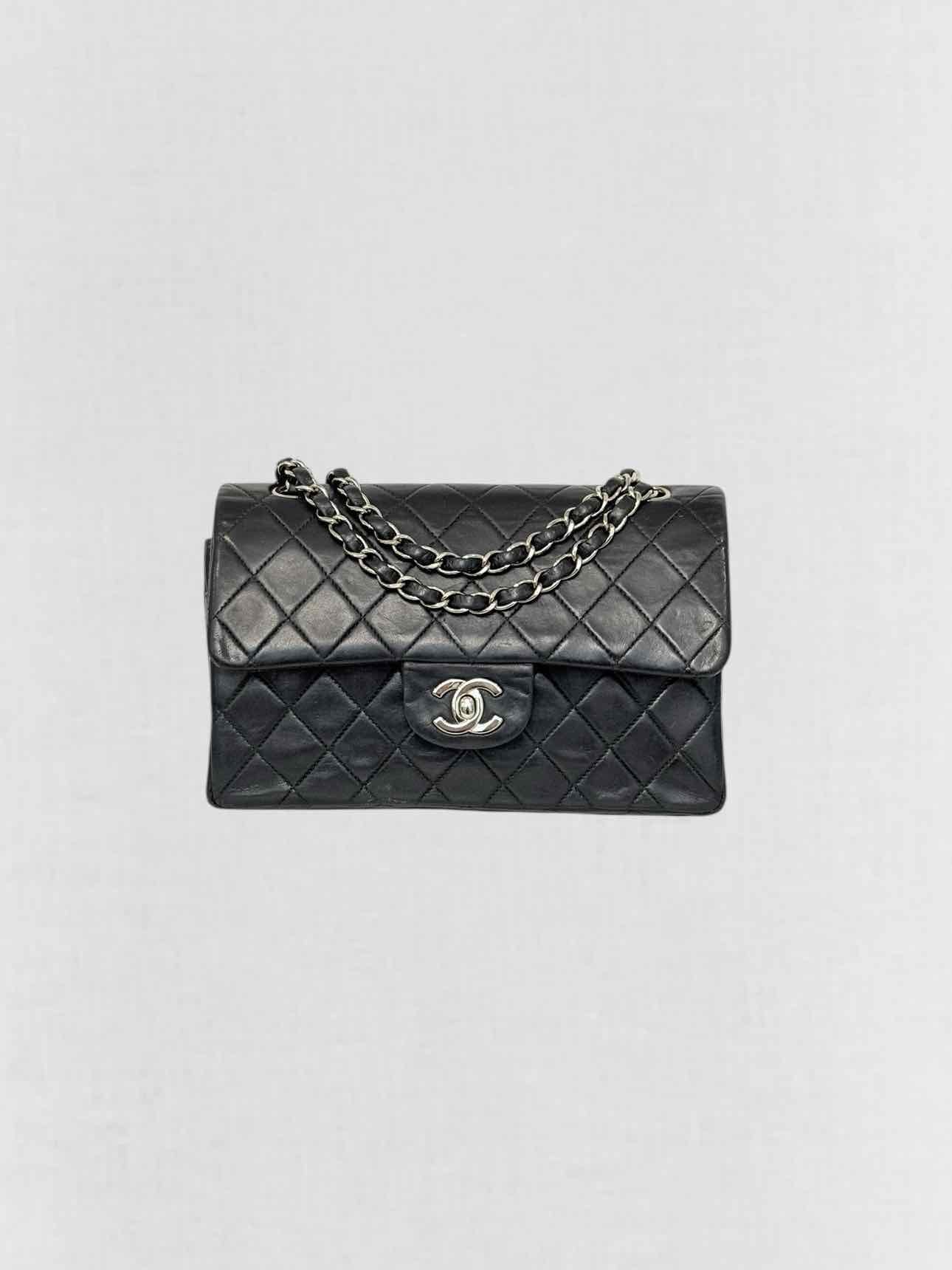 CHANEL Classic Double Flap Black Quilted Shoulder Bag