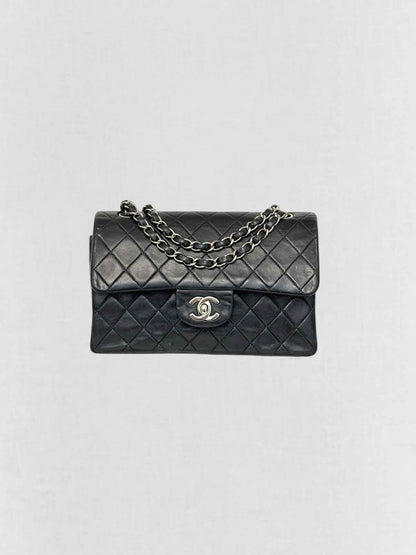 CHANEL Classic Double Flap Black Quilted Shoulder Bag