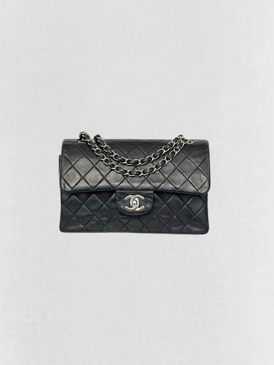 CHANEL Classic Double Flap Black Quilted Shoulder Bag