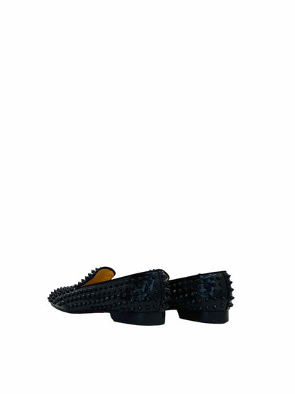 CHRISTIAN LOUBOUTIN Black Smoking Slippers