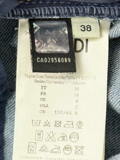 FENDI Crop Blue Size US 2 Jeans
