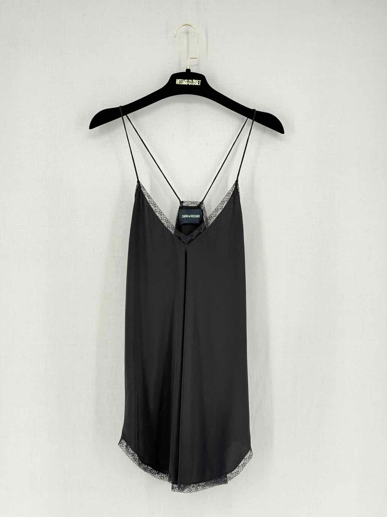 ZADIG & VOLTAIRE Black Lace Trim Size Small Camisole
