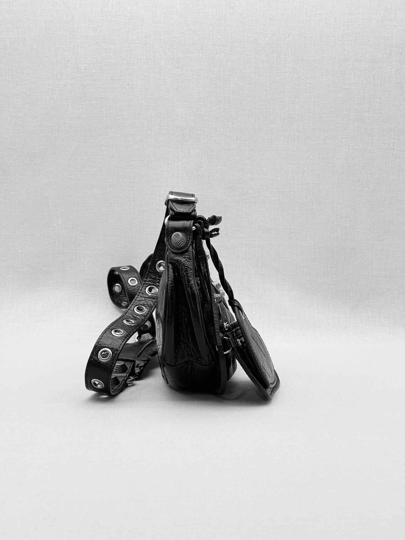 BALENCIAGA Le Cagole Black Shoulder Bag