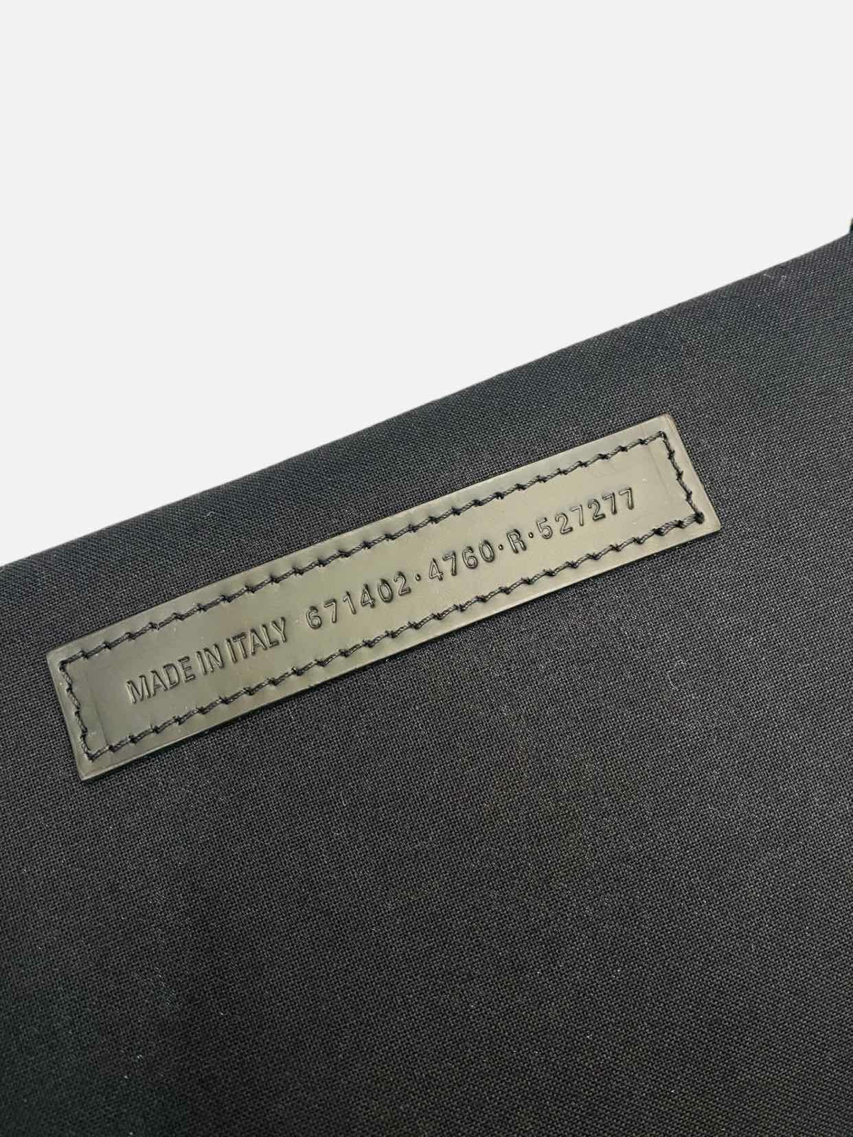 BALENCIAGA Scribble Blue & White Logo Tote Bag