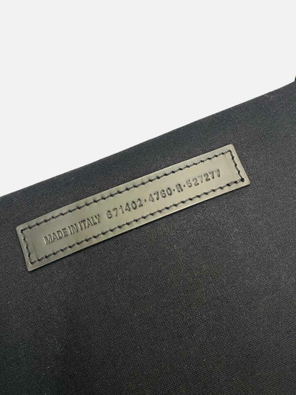 BALENCIAGA Scribble Blue & White Logo Tote Bag