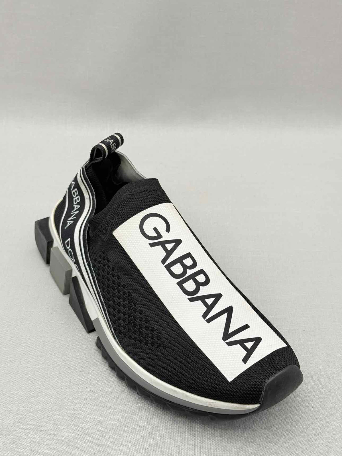 DOLCE & GABBANA Black & White Size EU 38.5 Sneakers