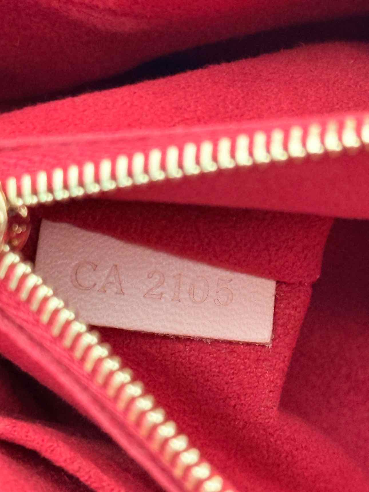 LOUIS VUITTON Pallas Chain Red Monogram Shoulder Bag
