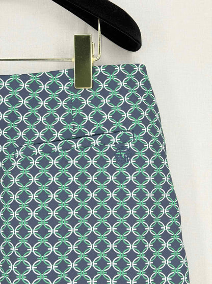 TORY SPORT Blue Multicolor Size Large Mini Skirt