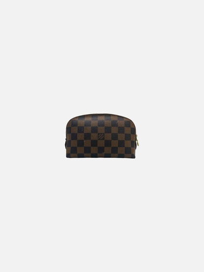 LOUIS VUITTON Cosmetic Brown Damier Ebene Pouch