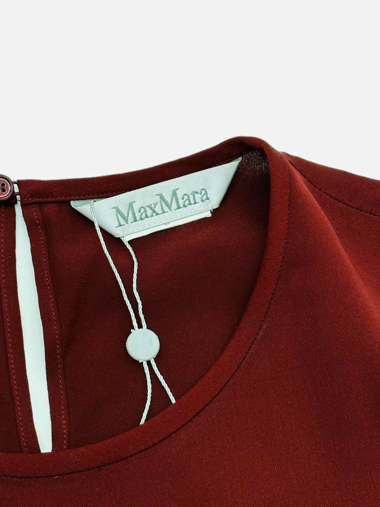 MAX MARA Oversized Burgundy Top