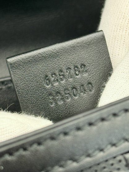 GUCCI Black GG Embossed Crossbody