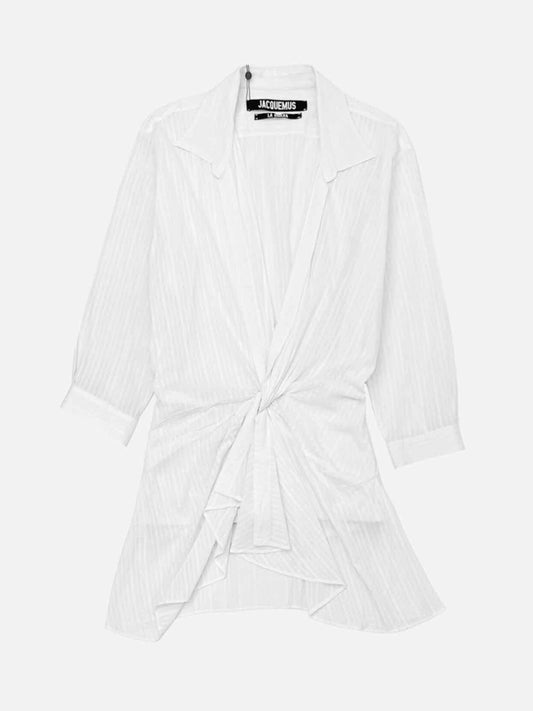 JACQUEMUS Shirt Dress Off-white Shirt Dress