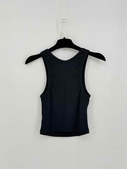 COTTON CITIZEN Verona Black Ribbed Size XSmall Top