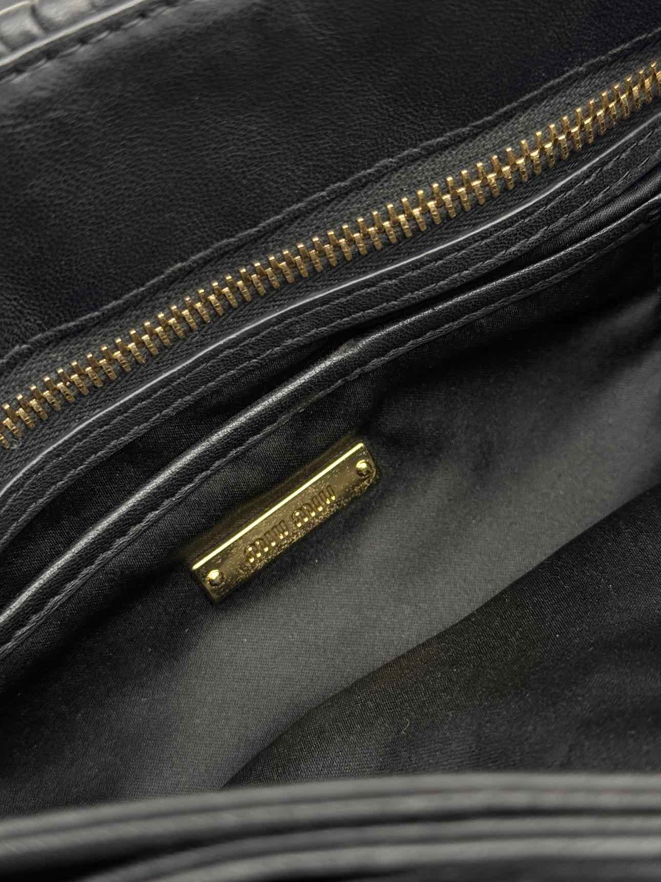 MIU MIU Matelasse Black Shoulder Bag