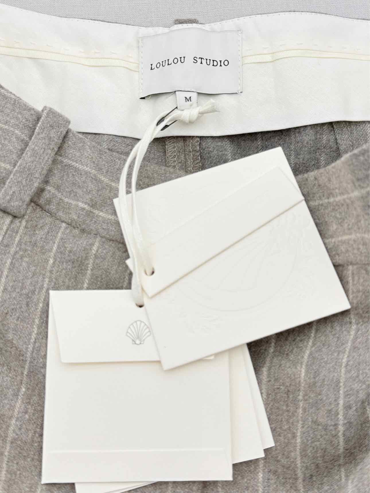 LOULOU STUDIO Beige Striped Size Small Outfit Set