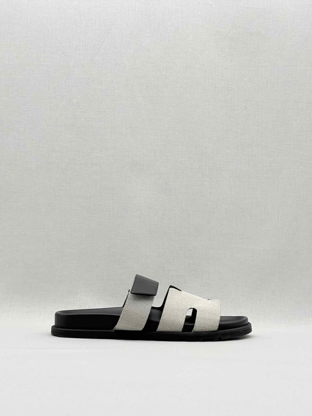 HERMES Chypre Grey Size EU 40 Sandals