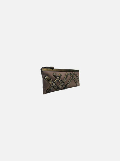 BURBERRY Envelope Brown Clutch