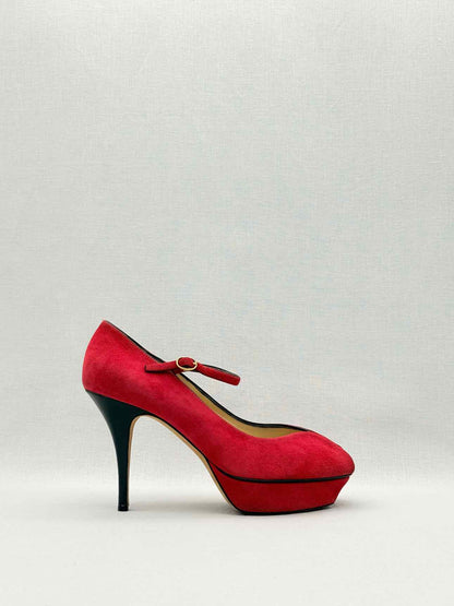 YSL Red Size EU 40 Mary Janes