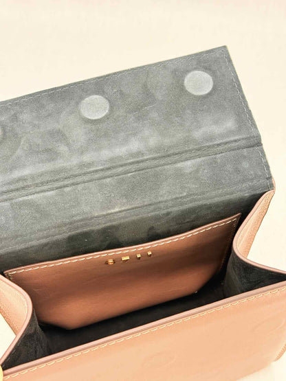 0711 Bea Ball Handle Brown Top Handle