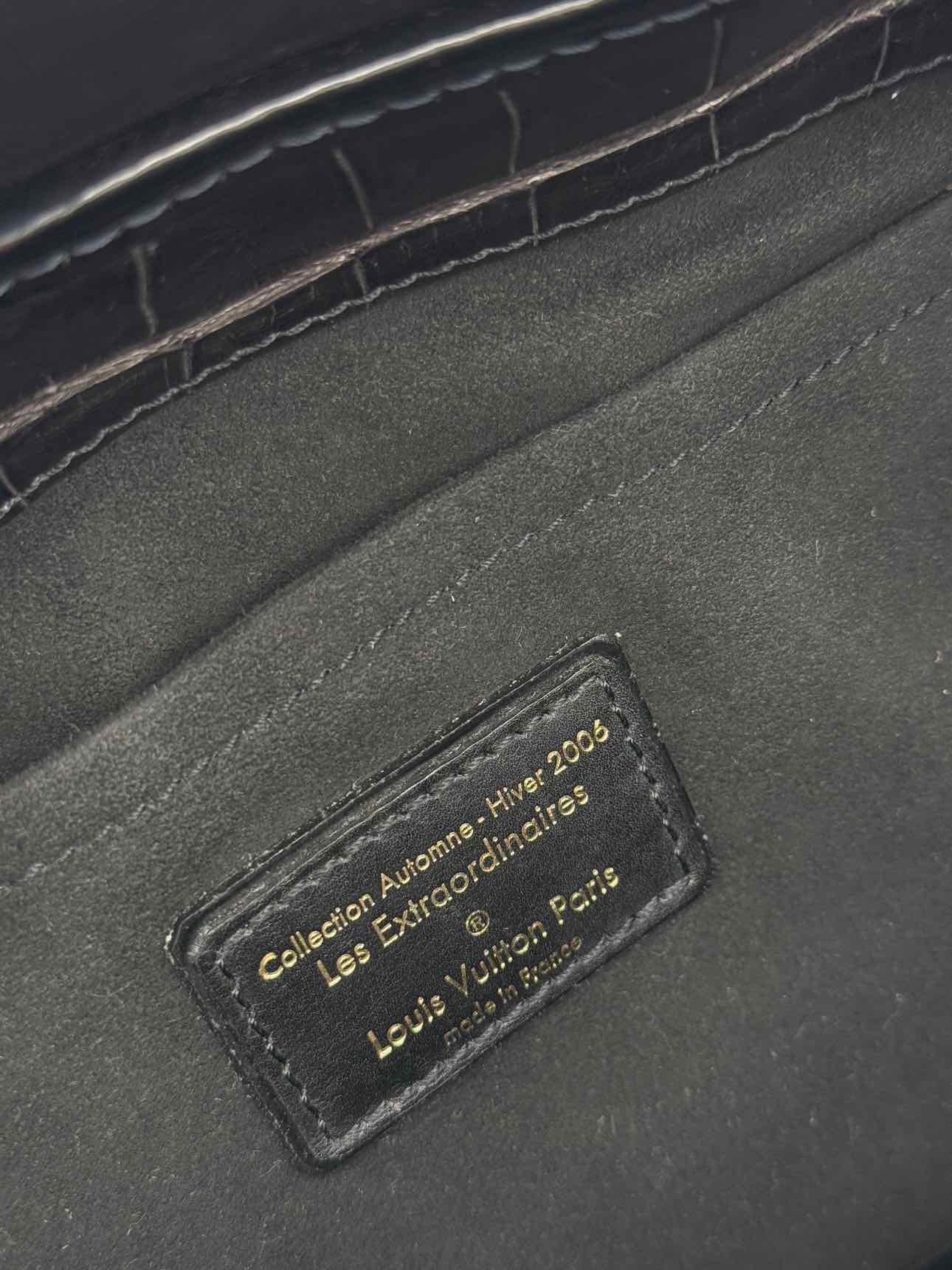 LOUIS VUITTON Limited Edition Brown & Black Top Handle