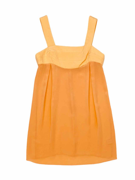ANNE LEMAN Orange Size US 8 Short Dress