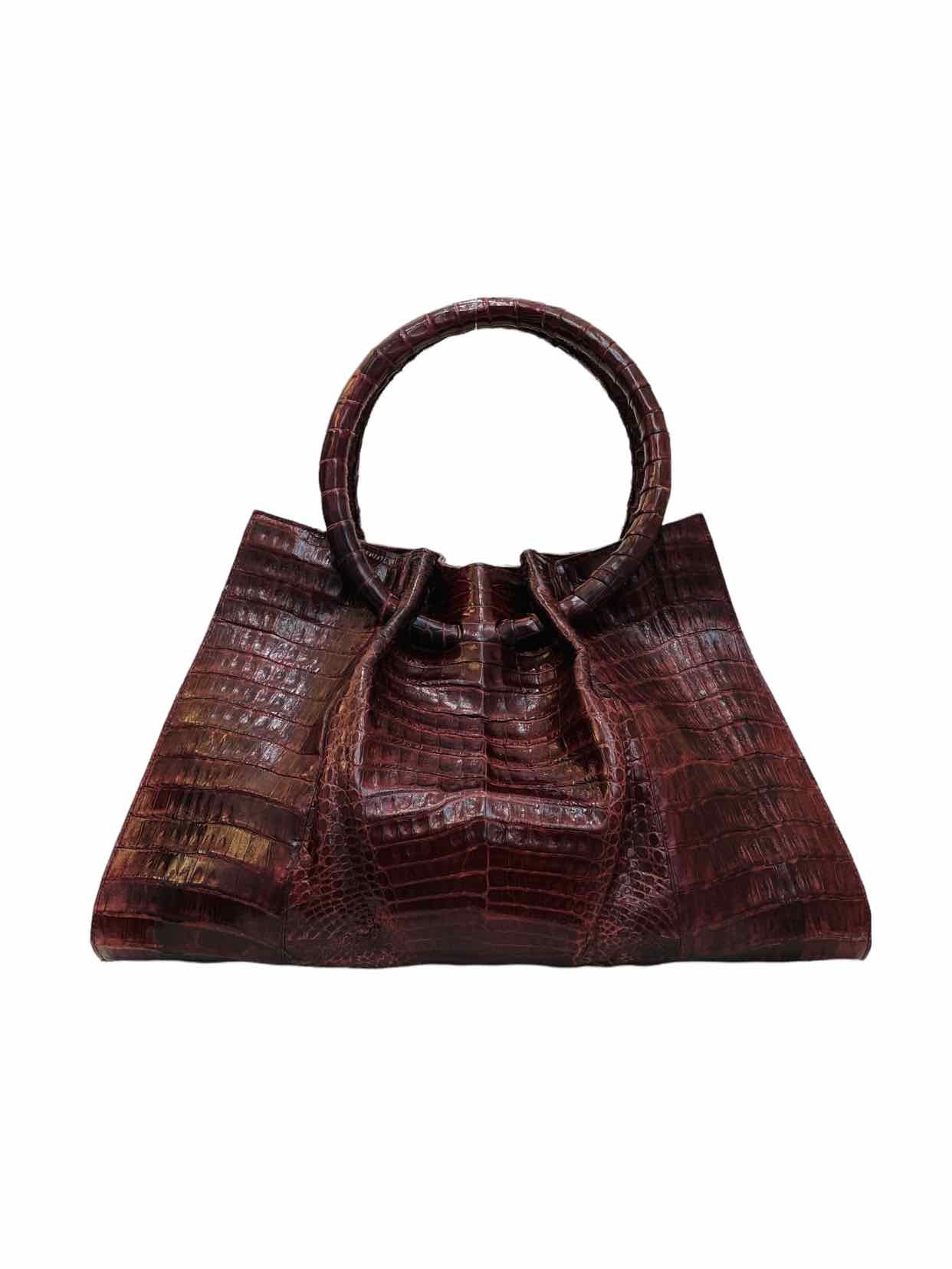 LISA BARFIELD Gloria Burgundy Top Handle