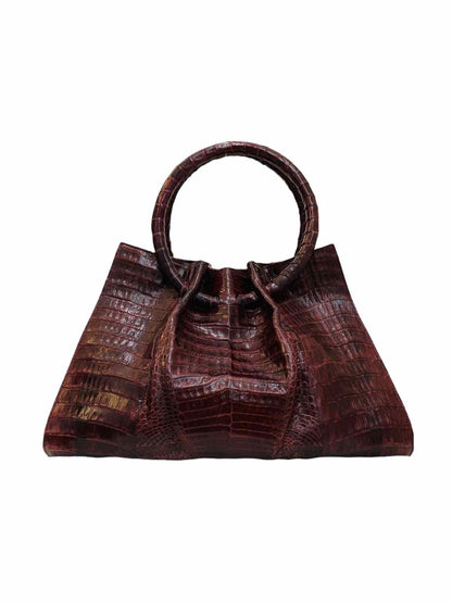 LISA BARFIELD Gloria Burgundy Top Handle