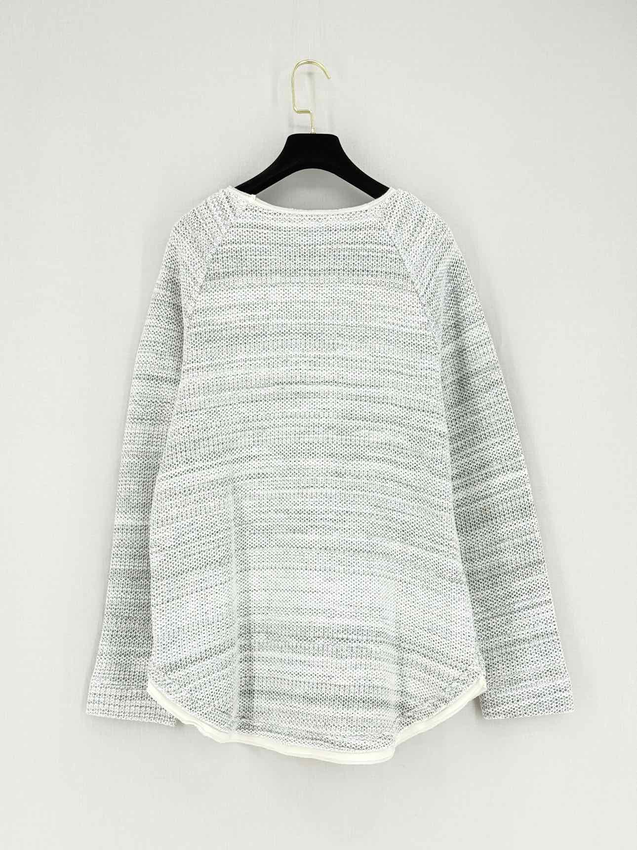 VINCE Black & White Size Large Sweatshirt