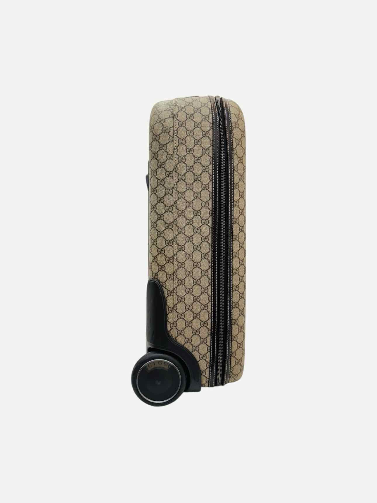GUCCI GG Supreme Beige Rolling Luggage