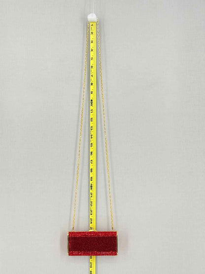 JUDITH LEIBER Minaudière Red Clutch