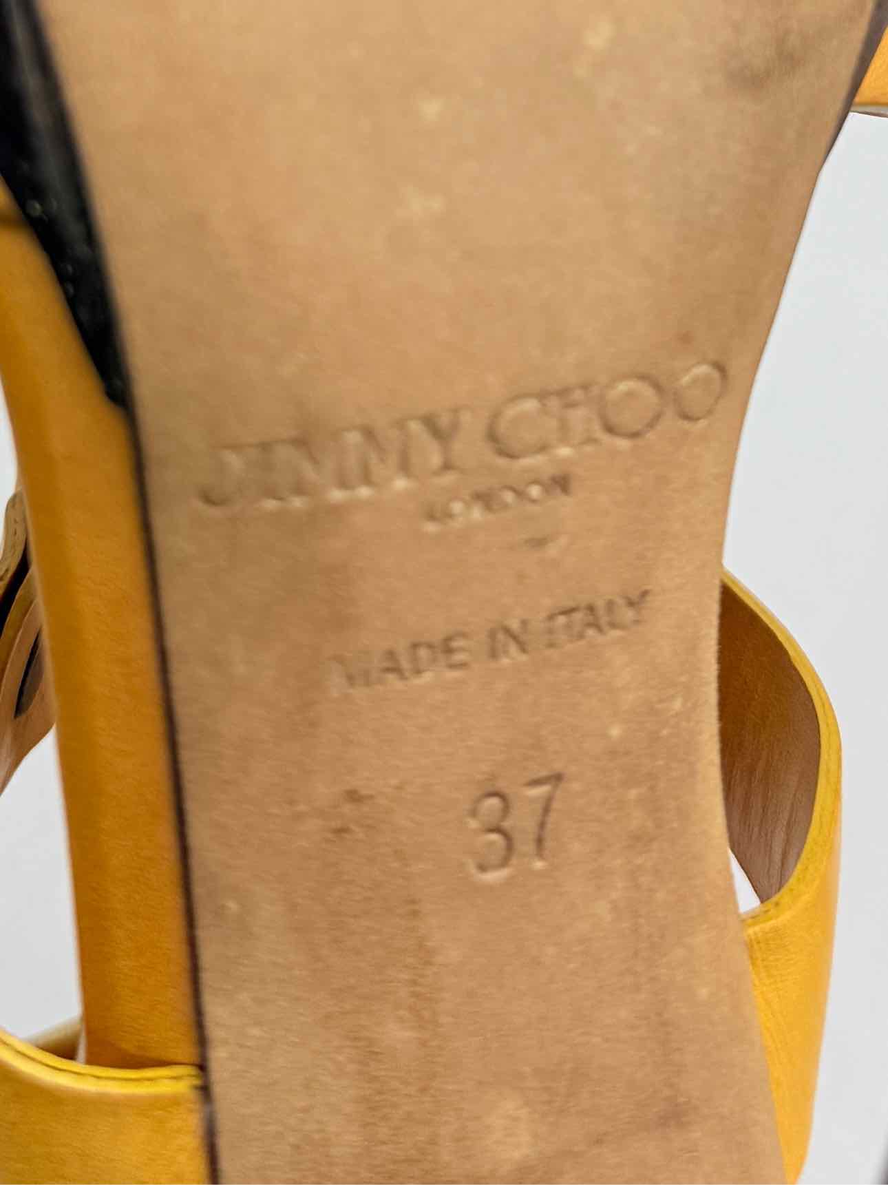 JIMMY CHOO Mustard Size EU 37 Heeled Sandals