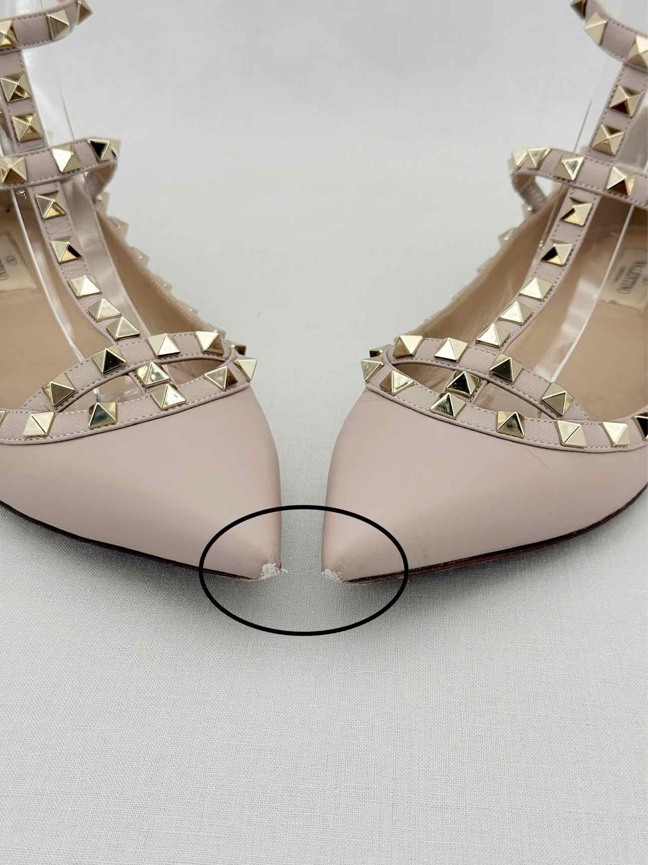 VALENTINO Rockstud Powder Pink Size EU 39 Flats