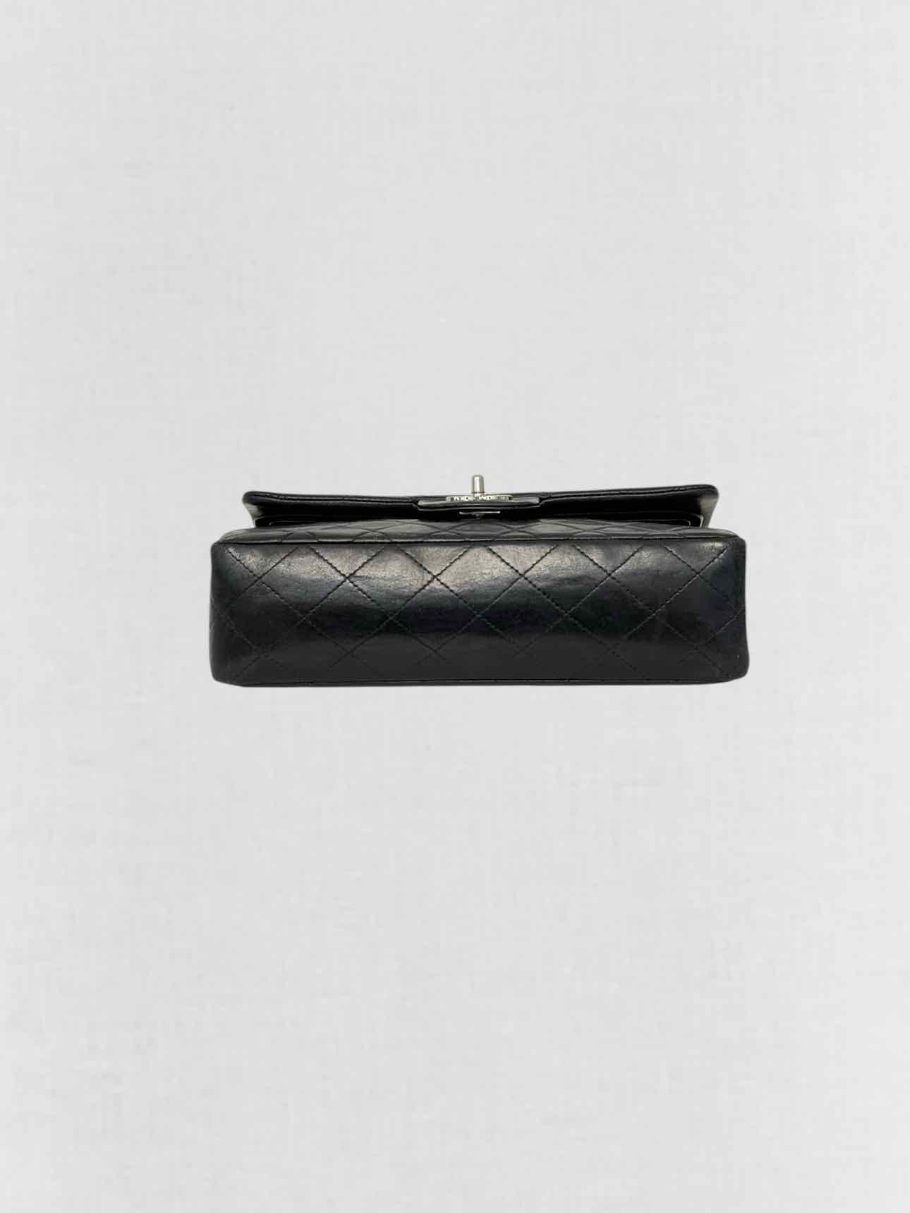 CHANEL Classic Double Flap Black Quilted Shoulder Bag
