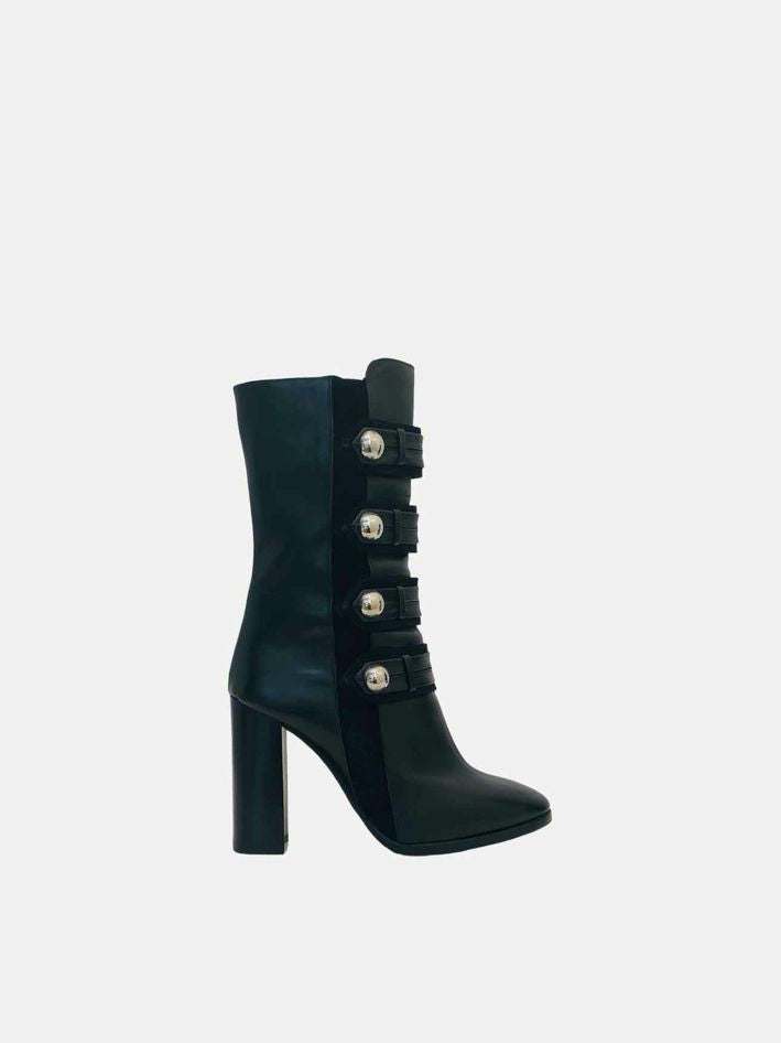 ISABEL MARANT Arnie Black Mid Calf Boots 36