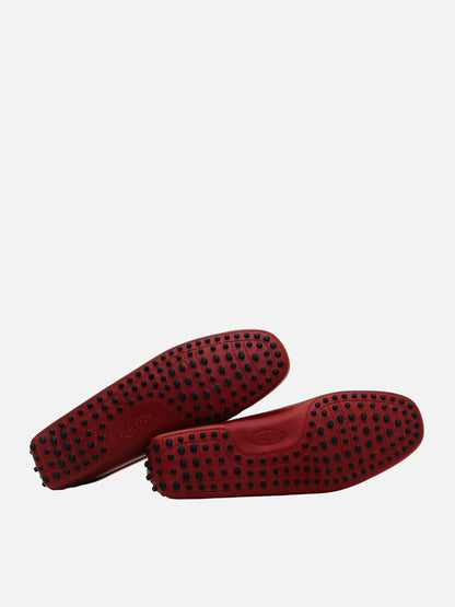 TOD'S Driving Red Loafers 41